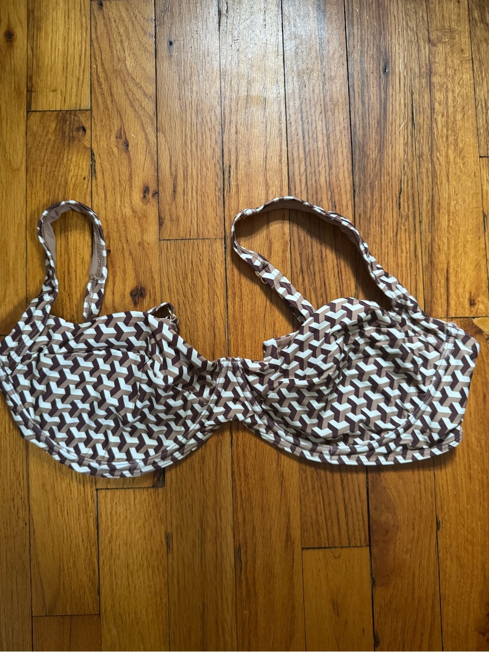 Monday Swimwear Sorrento Top HUSK GEO Size VV - Picture 3 of 4